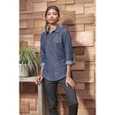 Ladies` Jeans Stitch Denim Shirt