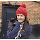 Knitted Flute Pom Pom Hat