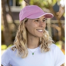 Unwashed Fine Line Cotton Cap with Sandwich Peak