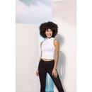 Women`s High Neck Crop Vest