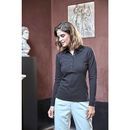 Womens Luxury Stretch Long Sleeve Polo