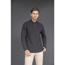 Long Sleeved Cotton Piqué Polo Shirt