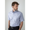 Men`s Short Sleeved Pinpoint Oxford Shirt