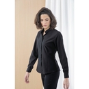 Ladies` Mandarin Shirt Roll Tab Sleeve