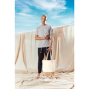 Shopper de lona con base de yute