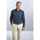 Camicia classica in twill a maniche lunghe da uomo