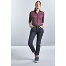 Camicia elasticizzata aderente manica 3/4 da donna