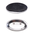 100 ovale Buttons mit Sicherheitsnadel 45mm x 69mm