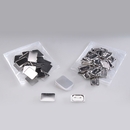 100 buttons quadratici con spilla