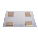 Klebeaufhängung MDF, 2 Hänger, 2 Abtandshalter