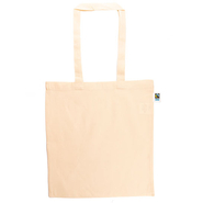 Cotton bag, Fairtrade cotton, long handles