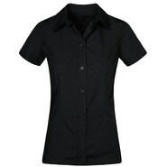 Promodoro Camisa de popelina de manga corta para mujer