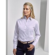 Premier Workwear - Camicetta a maniche lunghe in popeline da donna