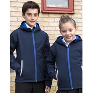 Chaqueta soft shell con capucha Result Core Youth TX Performance