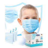 Virshields® Medical Face Mask Type I - Kids (Pack of 50) (Blue, 145 x 95 mm)