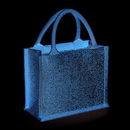 Westford Mill Shimmer Jute Mini Gift Bag (Natural Gold, 26 x 22 x 14 cm)