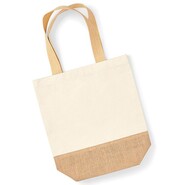 Jute Base Canvas Shopper