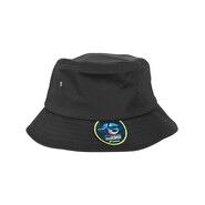 FLEXFIT Nylon Bucket Hat (Black, One Size)