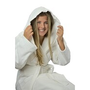 A&amp;R DeLuxe Velour Robe de bain avec capuche