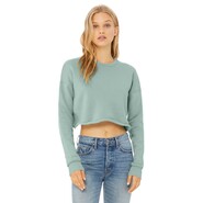 Forro polar de mujer Bella Cropped Crew