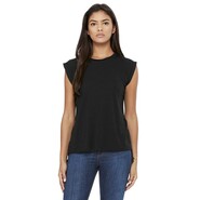 Bella Women´s Flowy Muscle Tee With Rolled Cuff