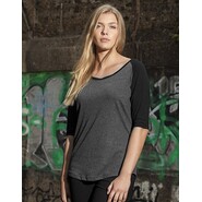 Build Your Brand Ladies´ 3/4 Contrast Raglan Tee