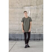 Build Your Brand Shaped Long Tee