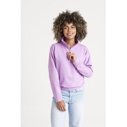 Just Hoods Sweat cropped 1/4 Zip pour femme