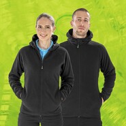 Result Genuine Recycled Recycled Hooded Microfleece Jacket