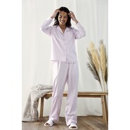 Pijama largo de satén Towel City para mujer