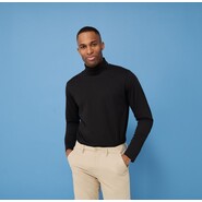 Henbury Roll-Neck Long-Sleeve Top