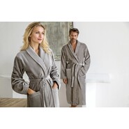 Vossen velour bathrobe Feeling / shawl collar