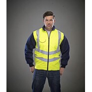 YOKO Hi-Vis Chevron Quilted Jacket