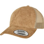 FLEXFIT Suede Leather Trucker Cap