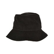 FLEXFIT Frottee Bucket Hat (Black, One Size)
