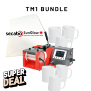 TM1 Mug Press Deal: 1x Secabo TM1 mug press + free subli cups and subli paper