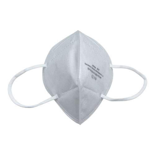 Modelo de máscara FFP2: Markus, blanco sin imprimir (sin válvula de exhalación)