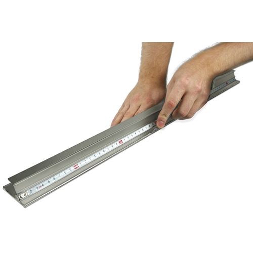 Aluminium safety cutting ruler 1,25m