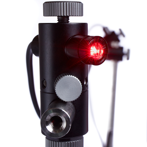 Secabo modular single cross laser with accessory holder for quick coupler