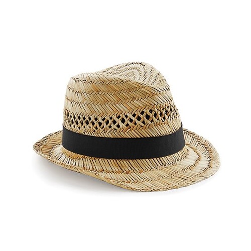 Beechfield Straw Summer Trilby (Natural, L/XL)