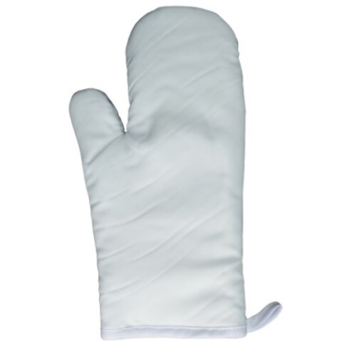 Link Kitchen Wear Cotton Oven Mitt (White, 30 x 14 cm)