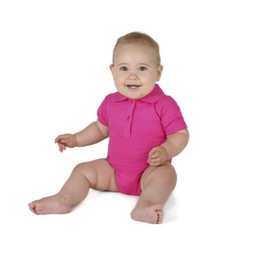 Link Kids Wear Bio Bodysuit With Polo Shirt Neck (Babyblue, 62-68)