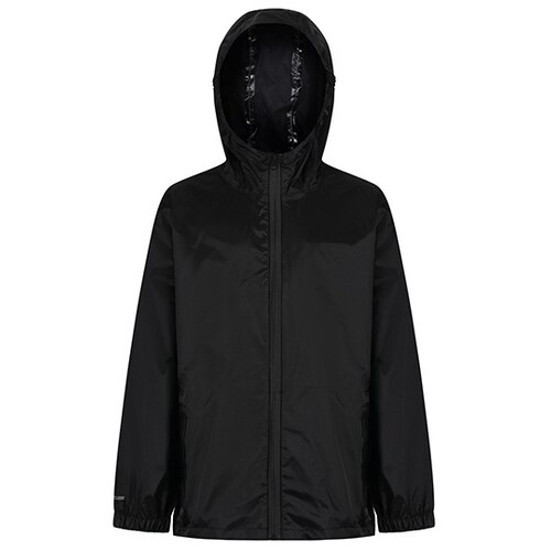Regatta Junior Packaway Jacket (Black, 140 (9-10 Jahre))