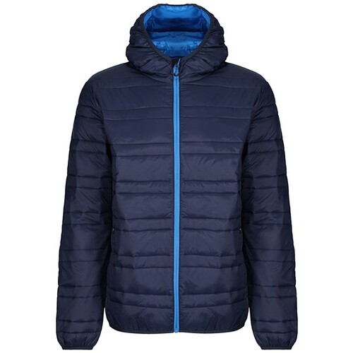 Regatta Professional Men´s Hooded Firedown Packaway Baffle Jacket (Navy, French Blue, M)