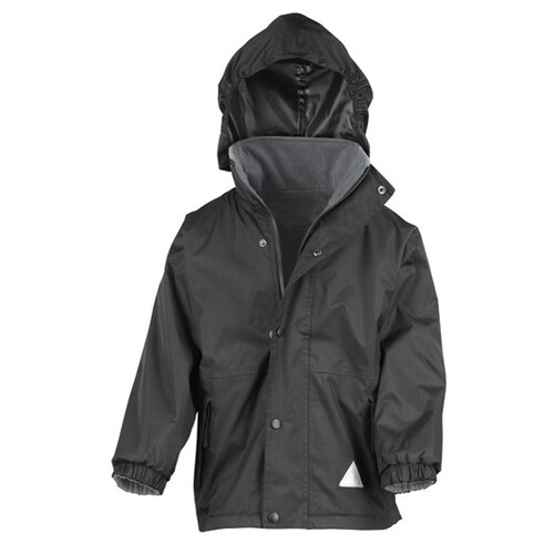 Result Junior Reversible Stormdri 4000 Fleece Jacket (Black, Grey, XXS (2-3))