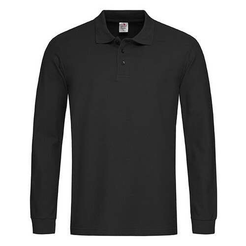 Stedman® Long Sleeve Polo (Black Opal, S)