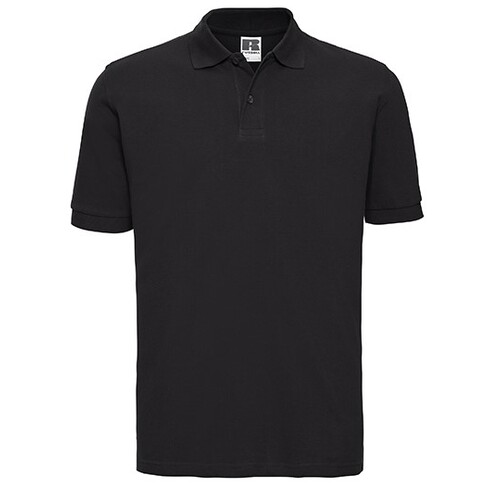Russell Men´s Classic Cotton Polo (Black, S)