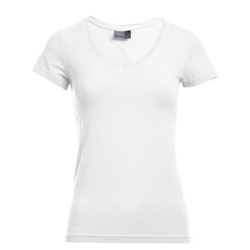 Camiseta ajustada con cuello en V para mujer