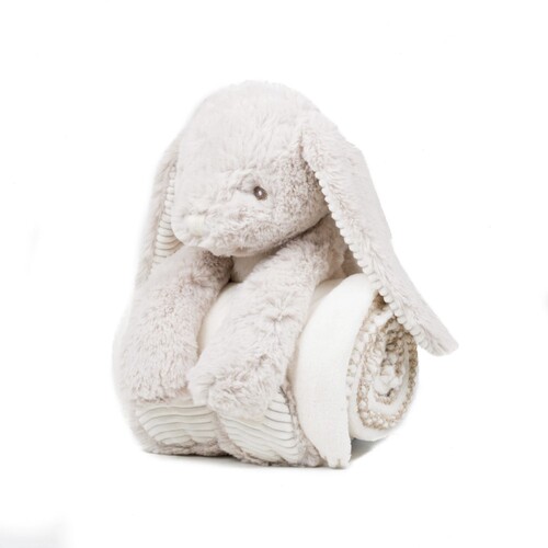 Mumbles Rabbit And Blanket (Cream, M)