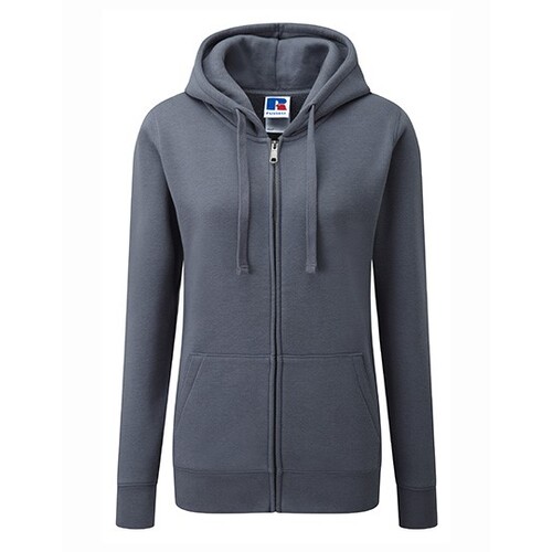 Russell Ladies´ Authentic Zipped Hood Jacket (Convoy Grey (Solid), XL)